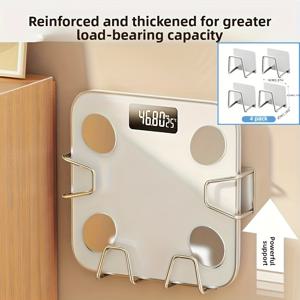 TEMU 스테인리스 스틸 벽걸이 선반 & 후크 세트 - 스케일 홀더 포함, 헤비듀티 다기능 주방/욕실 정리대, 도마 & 냄비 뚜껑 보관, 물빠짐 선반 - 공간절약형 벽걸이 선반, 아파트, 기숙사, 선반에 적합