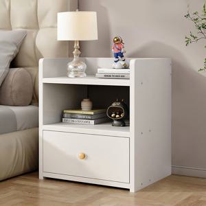 TEMU VIIWII 2단 서랍형 침대 옆 탁자, 넓은 카운터탑 수납 공간이 있는 현대식 침실 가구