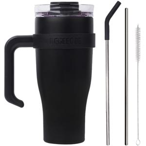 TEMU 스텐 진공 퓨러티 보온보냉 대용량 손잡이 빨대 텀블러 1L