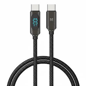 TEMU 100W LED 초고속 충전 케이블 C타입 TO C PD 고전력 데이터 전송 디스플레이 노트북 태블릿 스마트폰 호환 고출력 CtoC 급속 충전기 선 5A 케이블