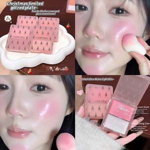 TEMU 더블 물광 블러셔 볼터치 리퀴드 블러셔 여성 볼터치 틴트 아이섀도우