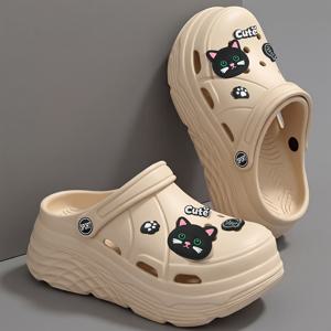 TEMU 사계절 여성용 슬립온 슬리퍼, 다용도 멀티웨어 여성용 슬리퍼 나막신, 새로운 여름용 통기성 실내화, 가정용, 야외용, 부드럽고 편안한 EVA 밑창의 앞코가 막힌 슬리퍼, 사무실, 가정, 여행, 욕실용으로 적합한 여성 신발