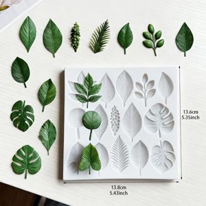 TEMU 석고, 양초, 점토, 레진 공예품, 주얼리 액세서리 등을 만들기 위한 다양한 나뭇잎 모양 실리콘 조각 몰드, 발렌타인데이, 부활절, 이드 홈 데코, DIY 애호가에게 적합, 재사용 가능, 탈형이 쉬움