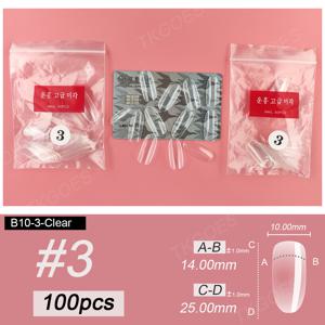 TEMU 네일 아트 팁용 100개입 싱글 사이즈 타원형 인조 네일 팁 (사이즈 0~5), 네일 아트 디자인, 네일 연장, 네일 폴리쉬 디스플레이용