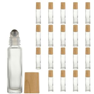 TEMU 10ml 빈 향수 롤러 병, 에센셜 오일용, 10개 또는 20개 세트로 구매 가능, 스테인리스 스틸 롤러 및 캡 포함