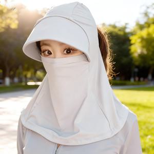 TEMU 2개입/1개입 여름 사이클링 모자, 통기성 페이스 커버 포함 | 아이시 느낌의 원단, 야외 스포츠 & 낚시용 | 풀 커버리지 헤드