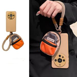 TEMU 휴대폰 끈, 신선한 소형 가방, 빈티지 스타일, 컬러풀하고 귀여운 소형 학교 가방, 이어폰 보관, 동전 지갑