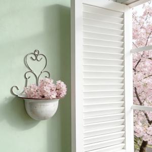 TEMU 1개 빈티지 러스틱 금속 벽걸이 꽃 선반 바구니 화분 - 빈티지 야외 장식용 꽃 스탠드, 발코니, 정원, 파티오에 적합, 다육식물과 소형 식물, 꽃과 식물 장식에 이상적