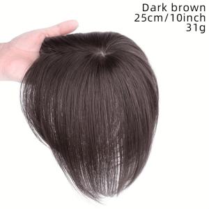 TEMU 여성을 위한 가볍고 심리스한 통기성 헤어피스. 볼륨을 더하고 흰머리를 가리고, 실제 모발로 제작되었습니다.