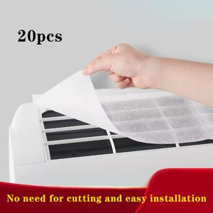 TEMU 가정용 에어컨 필터 메시, 에어컨용 범용 먼지 덮개, 공기 흡입구 필터, 원하는 크기로 잘라 사용 가능, 벽걸이 에어컨, 사각형 플로어 모델 및 원형 플로어 모델에 적합|에어컨필터|스탠드에어컨