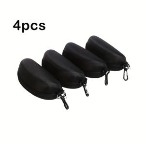 TEMU 2/4개 안경 보관함 휴대용 안경 케이스 지퍼 안경 보관함 후크 포함 여행용 패션 안경 보관함 안경 진열대 안경 정리함