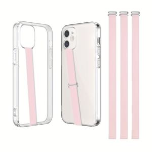 TEMU 아이폰 17/17 Pro/16/16 Pro 및 삼성 갤럭시 S25/S24/S23 호환 실리콘 스트랩 3개 세트 - 케이스용 미끄럼 방지 핑거 루프, 휴대폰 뒷면용 범용 루프 특징