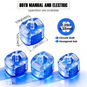 TEMU 범용 업그레이드 강력 자석, 스크루드라이버 헤드 강력 자석 링, 스크루드라이버 비트 자석, 견고한 플라스틱 + 자석 스트립 구조, 전동/수동 스크루드라이버/헥스 키에 적합, 충전 불필요, 공구에 이상적