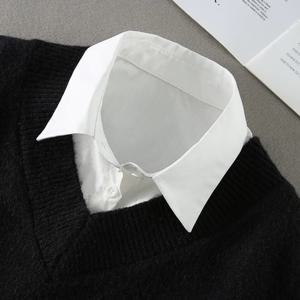 TEMU 우아한 여성용 탈부착 칼라 - 연잎 밑단 디자인, 뾰족한 칼라와 꼭 맞는 핏, 미끄럼 방지 브라 액세서리 - 봄 의상, 비즈니스 복장, JK 스타일, 레이어링에 다용도로 적합. 모든 장소와 스타일에 어울림