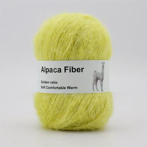 TEMU 얇은 소프트 알파카 모헤어 원사