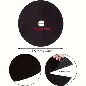 TEMU 30개입 부직포 나무 덮개 링 | 재사용 가능, 두꺼운 나무 보호 매트, 둥근 잔디 저항 원예용 패브릭 덮개 (잡초 방지, 뿌리 보호), 6.5 oz/yd²