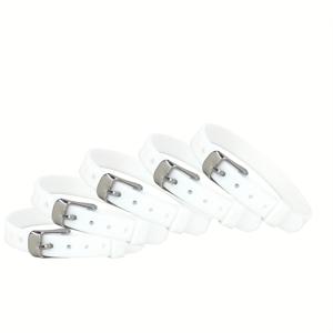 TEMU 실리콘 팔찌 밴드 도파민 젤리 컬러 조절 가능 팔찌 스트랩 DIY 액세서리 만들기 재료 멀티피스 세트 5개/12개