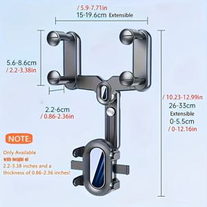 TEMU 최신 스마트폰을 위한 범용 차량용 거치대, 차량 내 네비게이션용으로 특별히 제작되었으며, 흔들림 방지 기능과 조절 가능한 회전이 특징이며 자동차용으로 적합합니다.