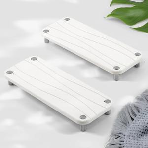 TEMU 2개입 빠른 건조 흡수 스톤 홀더 트레이, 규조토 스펀지 홀더 및 주방 욕실 수납용 조리대 비누 받침대