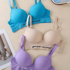 TEMU 3개입 푸쉬업 브라, 옆면 가슴 지지