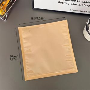 TEMU 크래프트 종이 스티커가 있는 100개 투명 플라스틱 반포장 빵 봉지 - 샌드위치, 페이스트리 및 베이킹에 이상적, 열 밀봉 가능, 일회용 포장