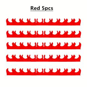 TEMU 5개입 - 20Cm 튜브 폭 8 클램프 - 재료 Er 재료 - 플라스틱 파이프 카드 (가스건/에어건용) - U-파이프 피팅/ 홈 추가/ 장식 부품 (파랑/ 흰색/ 빨강)