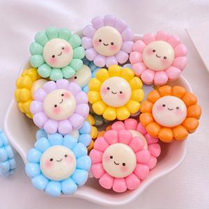 TEMU 10개 랜덤 레진 주얼리 세트, 웨딩 및 귀걸이 제작자 필수템. 이중 레이어 웃는 얼굴 꽃 크림 글루 폰 케이스 레진 추가, 핸드메이드 헤어 클립 머리띠 주얼리 재료