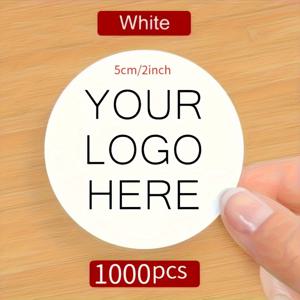 TEMU 로고 QR 코드 및 맞춤형 라벨용 맞춤형 자체 접착 스티커. 자체 접착식 및 재사용 불가. 원형. 상업용 브랜드 포장, 음료 컵, 커피 컵, 결혼식 및 생일 축하 행사용 선물 봉투에 적합. 원하는 텍스트로 커스터마이징 가능한 자체 접착식 라벨지. 14세 이상 사용 가능