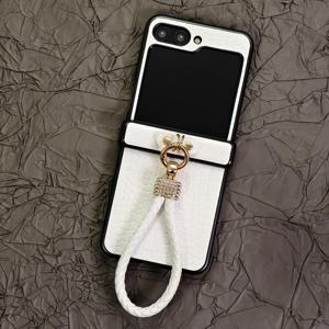 TEMU 럭셔리 악어 크로커다일 프린트 고광택 인조 가죽 인조 도금 랜야드 패션 폰 커버 삼성 갤럭시 Z 플립 7, Z 플립 7 FE, Z 플립 6, Z 플립 5, Z 플립 4, Z 플립 3 5G 폴딩 모바일 폰 보호 케이스