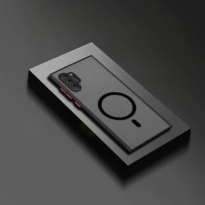 TEMU 삼성 갤럭시 노트20 / 노트20울트라 / 노트10+ / 노트10 / 노트9 / 노트8 / 노트10플러스용 매트 마그네틱 폰 케이스 (하드 쉘 + 소프트 사이드 프레임), 삼성 S10 S10+ S9 S9+ S8 S8+ 플러스 호환, 차량 거치대 포함