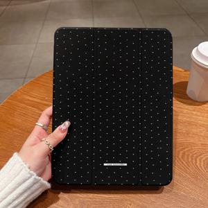 TEMU 아이패드 케이스용 창의적이고 귀여운 꽃무늬 패턴, Apple 아이패드 5세대/6세대/7세대/8세대/9세대/10세대, Apple 아이패드 에어 1세대/2세대/3세대/4세대/5세대/6세대, Apple 아이패드 미니 6세대/7세대용 경량 삼각 스탠드 포함