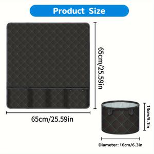 TEMU 1개 재봉틀 매트 및 원통형 보관 가방, 세탁 가능한 폴리에스터 방진 보호 패드, 재봉용품 및 액세서리 수납