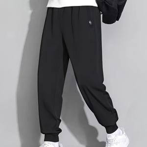 TEMU 남성용 아웃도어 운동복 조깅 팬츠 캐주얼 통기성 드레이프 레깅스 가볍고 시원한 빠른 건조 피트니스 스웨트팬츠 창의적인 지퍼 포켓 신축성 허리 드로스트링 타이 솔리드 컬러 봄, 가을, 여름용 남성 루즈 팬츠