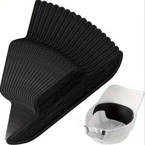 TEMU 24개입 모자 땀밴드, 골프용 흡수 땀 패드, 얼룩 및 냄새 방지, 부드러운 캡 땀 가드, 일회용 안전 헬멧 땀밴드, 남녀공용 야구모자 및 셔츠에 적합