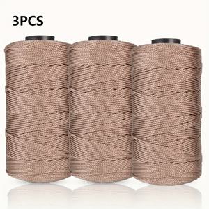 TEMU 3개입 털실 묶음, 코바늘 가방, 모자, 쿠션, 봄/여름 코바늘 햇빛 가리개, 수제품 등 제작용