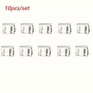 TEMU 10개 투명 인비저블 바지 다리 단축기 - 조절 가능한 미끄럼 방지 매끄럽게 숨겨진 클립, 청바지, 와이드 레그 팬츠 및 의류용 - 멀티 컬러 옵션, 청바지 재봉 액세서리 | 클립 디자인 | 내구성 있는 패브릭 클립