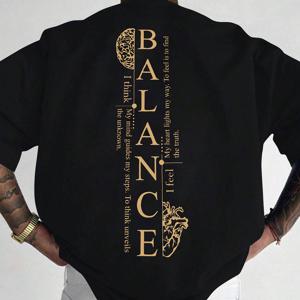 TEMU 남성용 통기성 좋은 반팔 티셔츠 - 영문 텍스트 & 프린트, 100% 폴리에스터 캐주얼 라운드넥 티, 여름 야외 스포츠 & 캐주얼 복장에 적합, 세탁기 사용 가능한 편안한 캐주얼 웨어