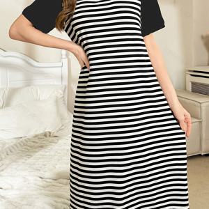 TEMU 사랑스러운 프린트 소프트 새틴 파자마, 아름다운 드레스, 좋은 수면, 편안한 홈웨어, 사계절용, 부드럽고 윤기 있는 질감, 할로윈, 크리스마스 선물, 최고의 휴일 선물, 좋아하는 사람들을 위한, 5성 평점은 좋은 행운을 의미