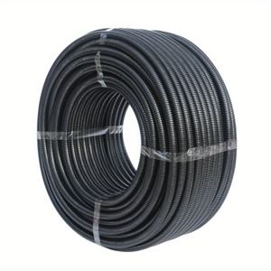 TEMU 7m 분할형 와이어 튜브, 유연한 전선 보호관, 블랙 골판지 케이블 보호 파이프, TV 케이블 및 정전기용 코드 정리 튜브, 가든 라이트, 애완동물 방지 코딩 보호 튜브