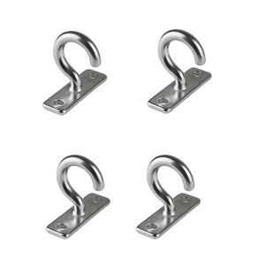 TEMU 보트용 다기능 후크 4개 세트, 의류 및 모자용 물음표 후크, 천장 선풍기 용 굽은 후크, 다용도 후크, 304 스테인리스 스틸