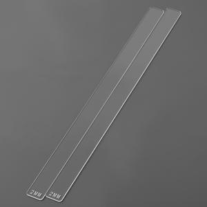 TEMU 호비워커 2pcs 아크릴 폴리머 클레이 깊이 가이드, 도우 클레이 스트립 두께 측정자, 5가지 사이즈 폴리머 클레이 두께 측정기, 2/3/4/5/10mm 사용 가능, 길이 40cm, 주얼리 제작 도구, 주얼리 공구 용품