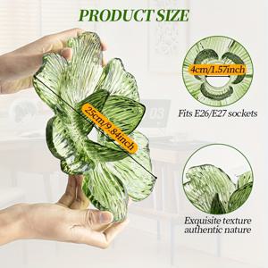 TEMU 창의적이고 우아한 연꽃 램프 갓 이중 레이어 선(禪) 스타일 연꽃 갓 액세서리, 거실 침실 서재 다이닝룸 로맨틱 장식, E26 E27 전구 홀더에 호환, 천장등 펜던트등과 호환, 자연스러운 분위기용 램프 갓 단품