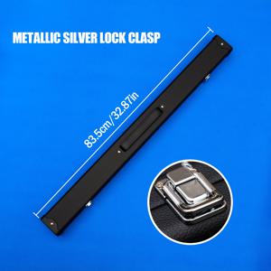 TEMU 스포지 안감으로 큐를 더 잘 보호하고, 초코 보관함이 포함된 다기능 및 실용적인 스타일리시한 블랙 큐 케이스