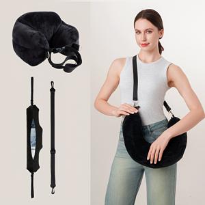 TEMU 1개 여행용 U자형 목베개 - 부드러운 울트라소프트 원단, 휴대용 비행기 목 지지대, 다양한 색상 옵션, 손세탁 전용, 장거리 비행, 차량 이동, 캠핑 및 야외 활동용