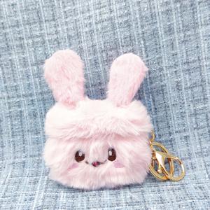 TEMU 에어팟 프로 3 호환 플러피 토끼 귀 이어폰 케이스, 에어팟 4 호환 긴털 이어버드 커버, 따뜻하고 부드러운 보호 케이스