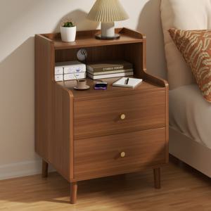 TEMU VIIWII 1개 빈티지 침대 옆 테이블 (수납 캐비닛 포함) - 초박형 공간 절약형 나이트 스탠드, 서랍이 있는 컴팩트 다기능 사이드 테이블, 작은 침실, 거실, 기숙사를 위한 튼튼한 나무 구조 - 간편한 조립, 견고한 디자인, 레트로 장식, 침대옆 사이드테이블, 협탁, 침대 선반, 수납장