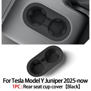 TEMU 테슬라 모델 Y 2025용, 주니퍼 익스클루시브, 차량 내부 액세서리, 업그레이드된 실리콘 컵 홀더, 센터 콘솔 수납함, 확장형 미끄럼 방지 음료 홀더, 다기능 수납 솔루션, 앞좌석 및 뒷좌석 정리 및 차량 내 수납에 적합