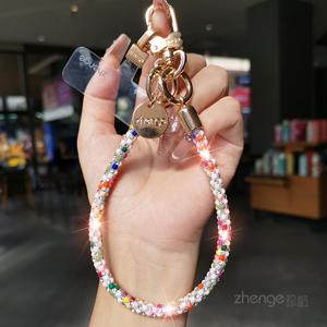 TEMU 여성용 숏 손목 스트랩 폰 랜야드, 고급스럽고 세련된 방수 방탄 폰 체인, 신상품