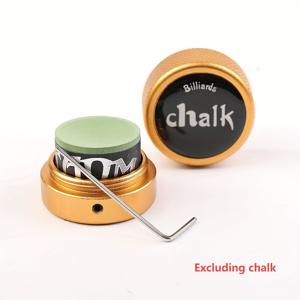 TEMU 당구용 분필꽂이 1개, 원형 실용 도구, 당구 액세서리, 자석식 미니 분필깎이 케이스 용기 원형 상자, 클립과 함께 사용하는 당구용품