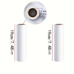 TEMU 120매/팩, 두꺼운 접착 먼지 롤러 교체 시트, 7.48In/9.45In 폭 - 수동 애완 동물 털 제거기, 가구 및 카펫에 적합 - 전기 불필요, 간편한 찢김 가정용 청소